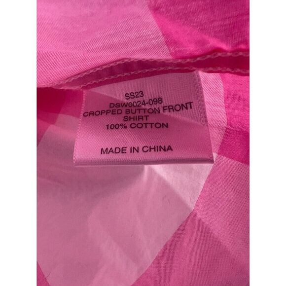 DENIMIST Asymmetric checked cotton-poplin shirt size XS - Picture 8 of 8